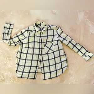 H&M size L flannel button-down long sleeve shirt